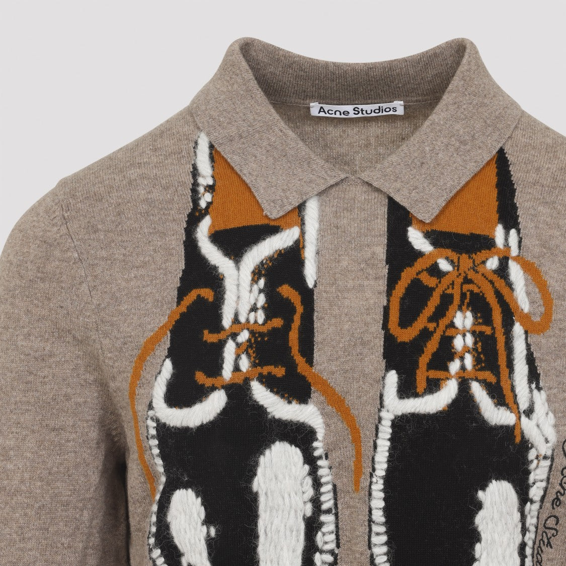 Acne Studios Beige Wool Sweater