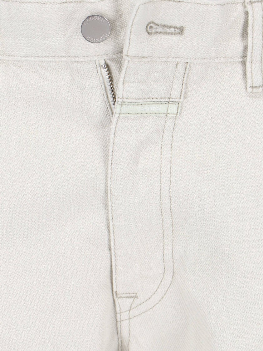 Closed Grey Straight-Leg Cotton Denim Jeans