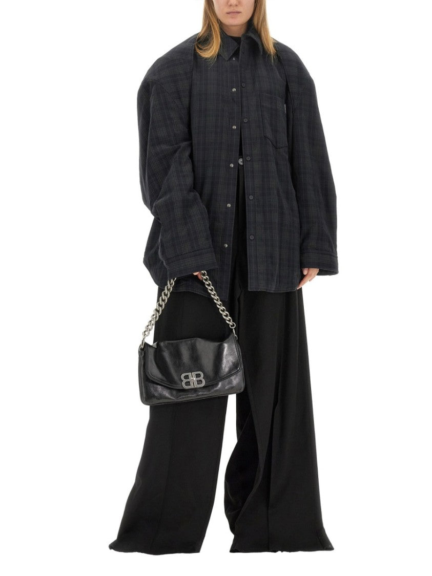 Balenciaga Versatile Detachable Shoulder Cotton Shirt