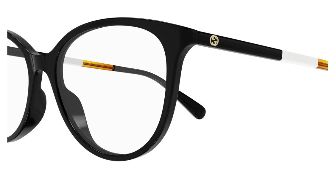 Gucci Black Bold Oversized Cat-Eye Eyeglasses