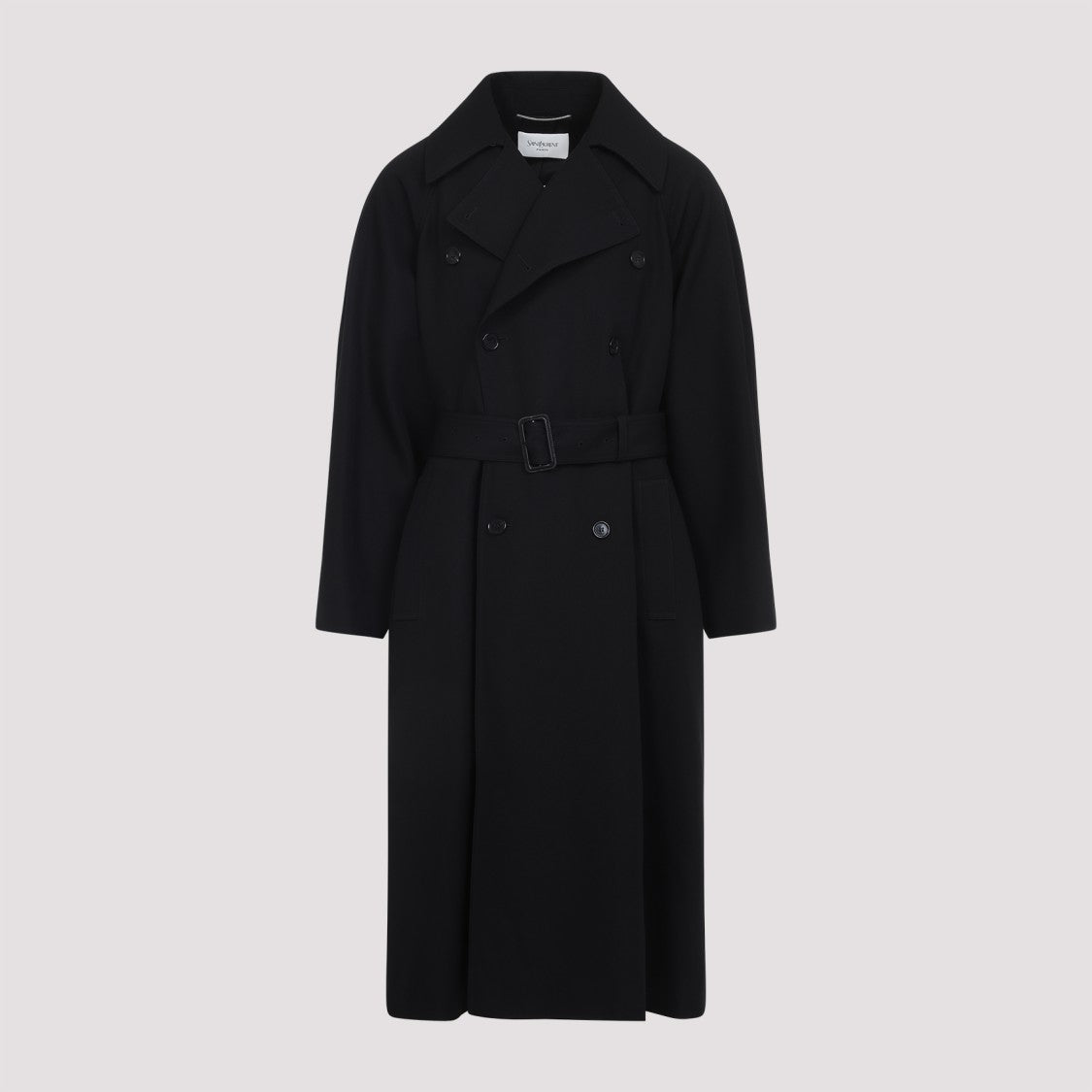 Saint Laurent Double-Breasted Wool Coat