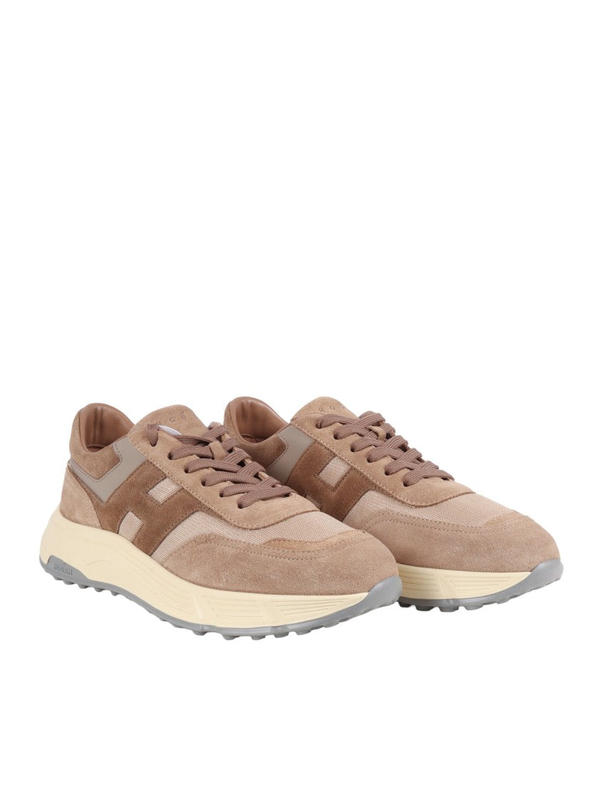 Hogan Brown Hyperlight Suede Leather Sneakers