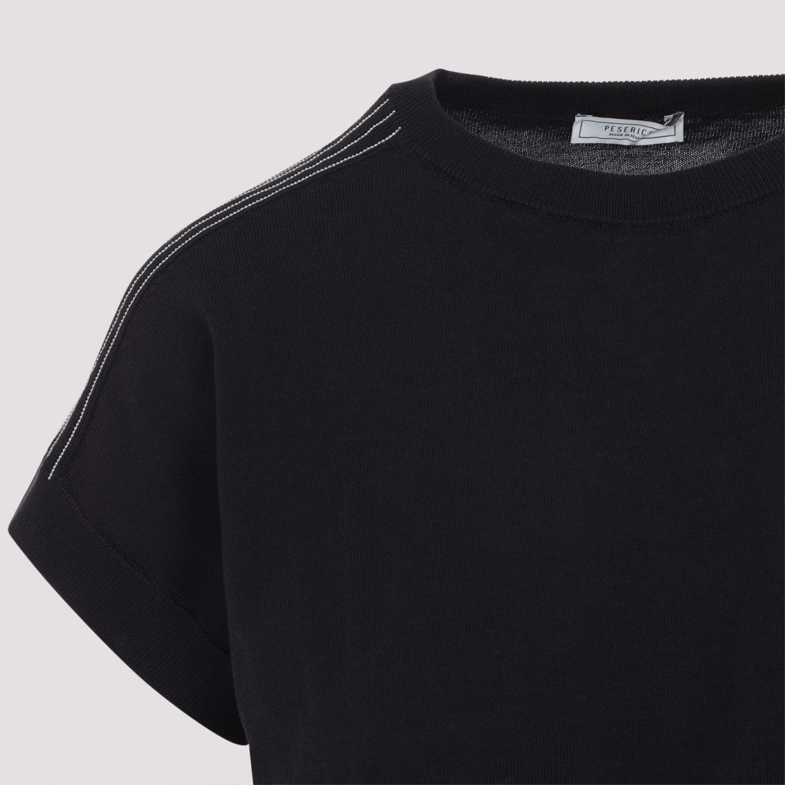 Peserico Tricot Blu Cotton Sweater