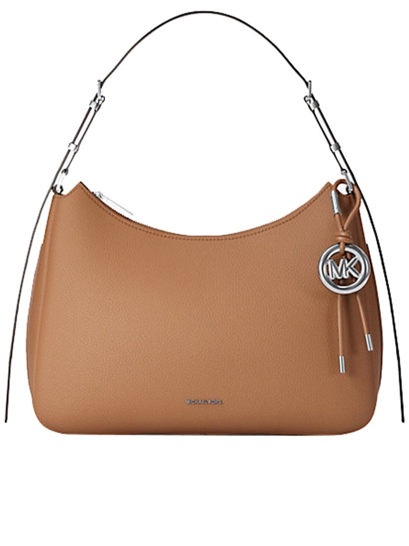Michael Kors Brown Structured Faux Leather Shoulder Bag