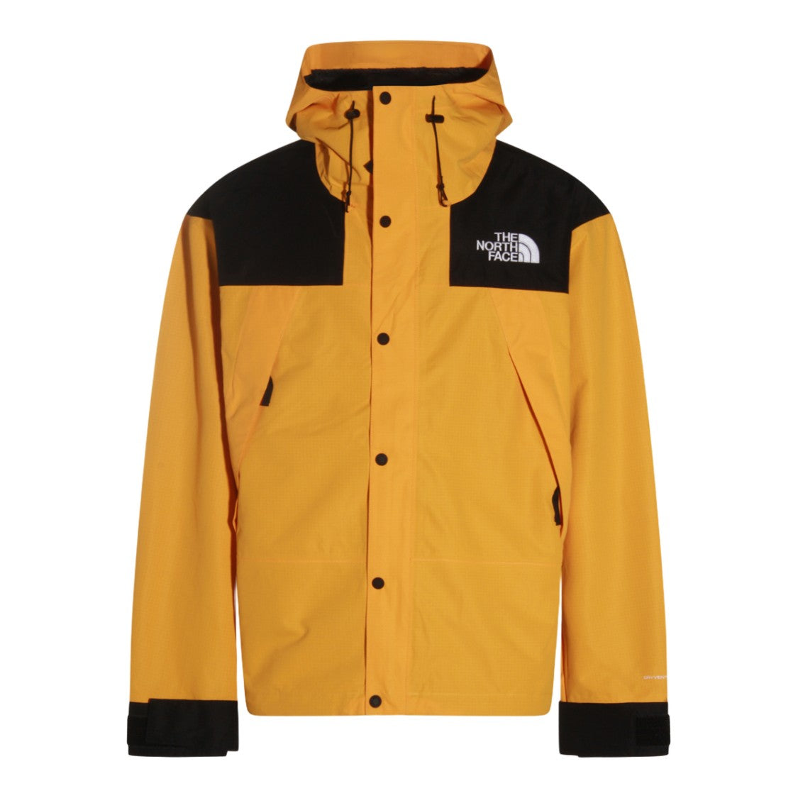 The North Face Yellow Jacket With Contrasting Black Panels