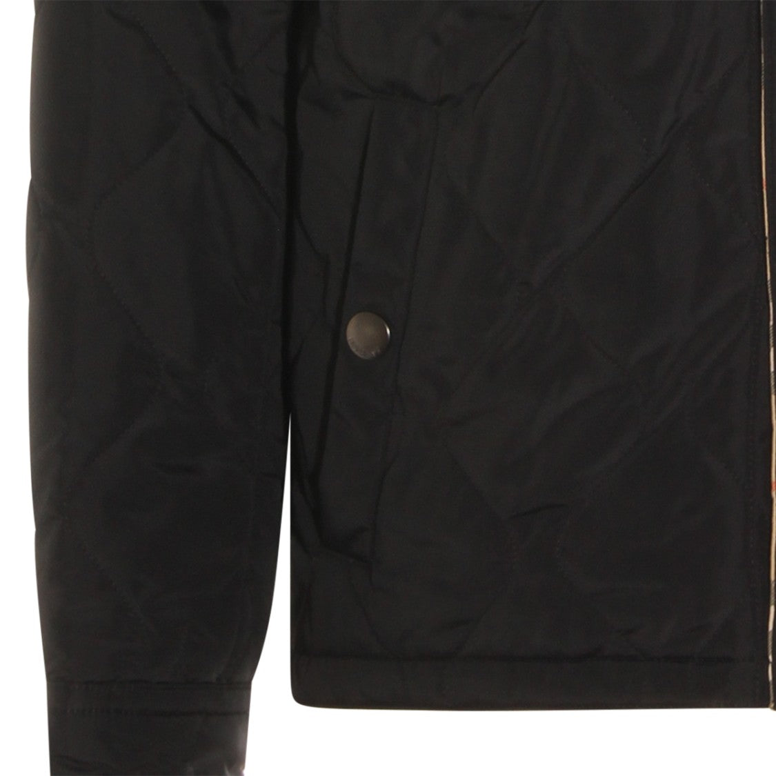 Burberry Quilted Down Jacket With Shirt Collar