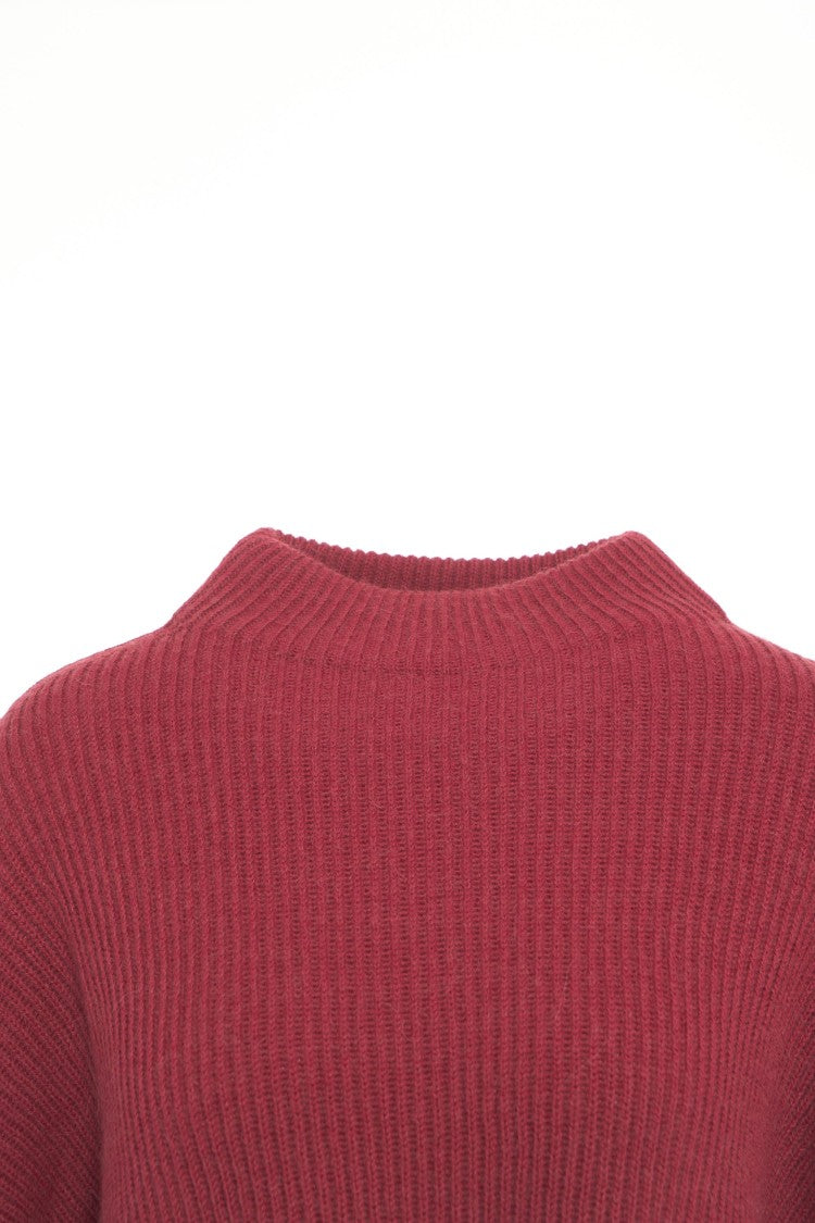 Closed Oversized Wool Blend Sweater With High Neck And Voluminous Sleeves
