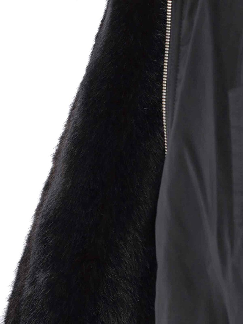Mm6 By Maison Margiela Minimalist Black Jacket With Clean Silhouette