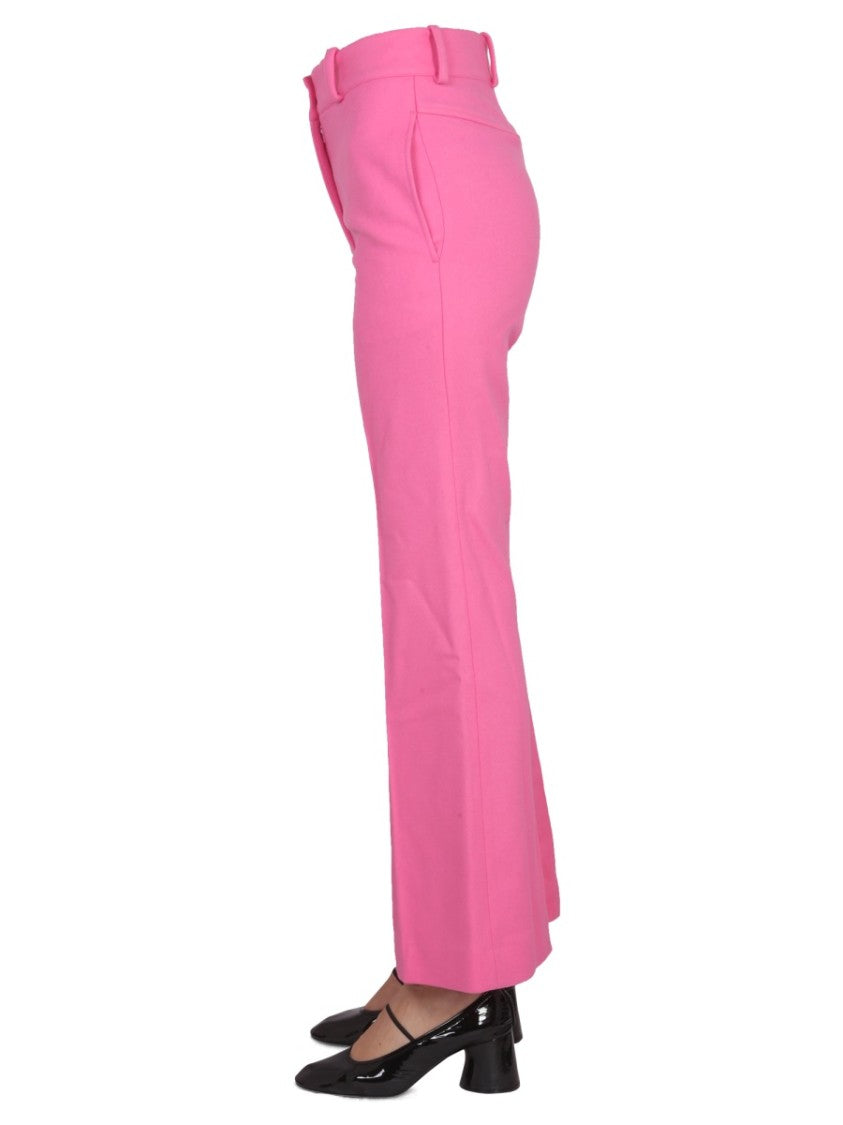 Patou High-Waisted Tailored Bell Bottoms