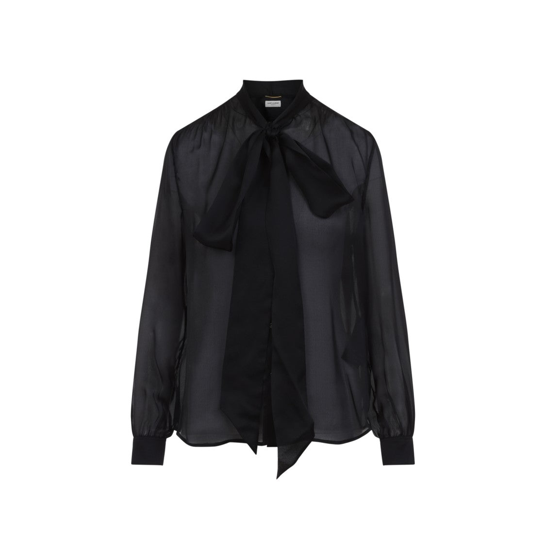 Saint Laurent Black Silk Blouse
