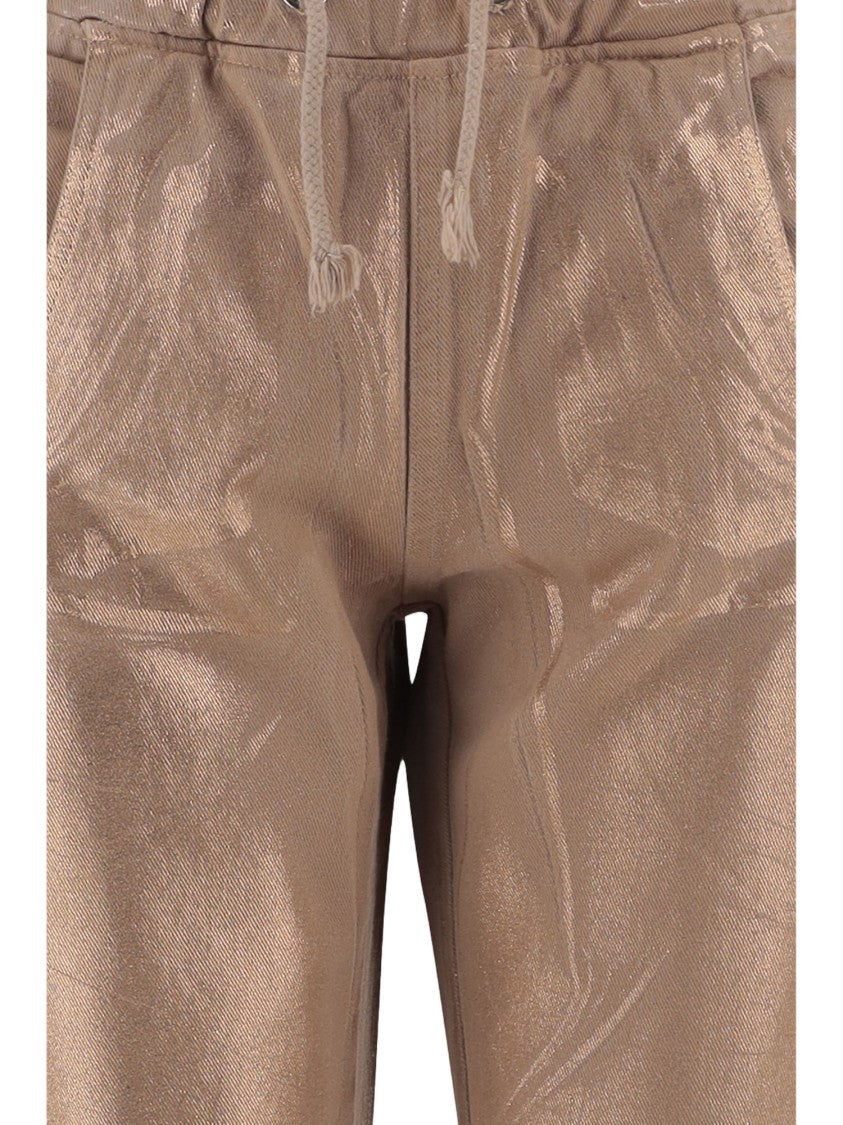 Don't @ Me Wide-Leg Cotton Pants With Adjustable Drawstring
