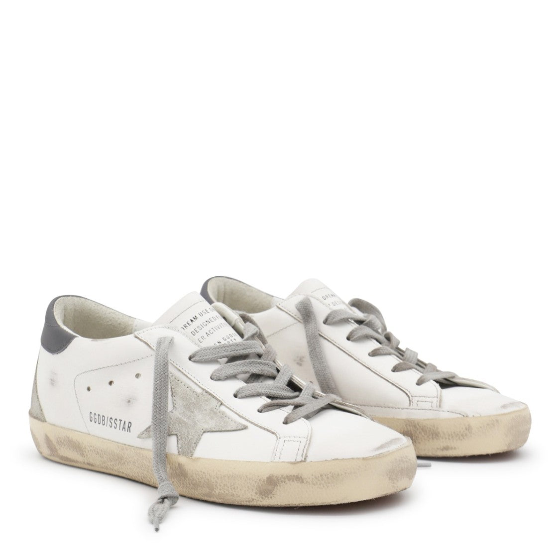Golden Goose White Leather Super Star Sneakers