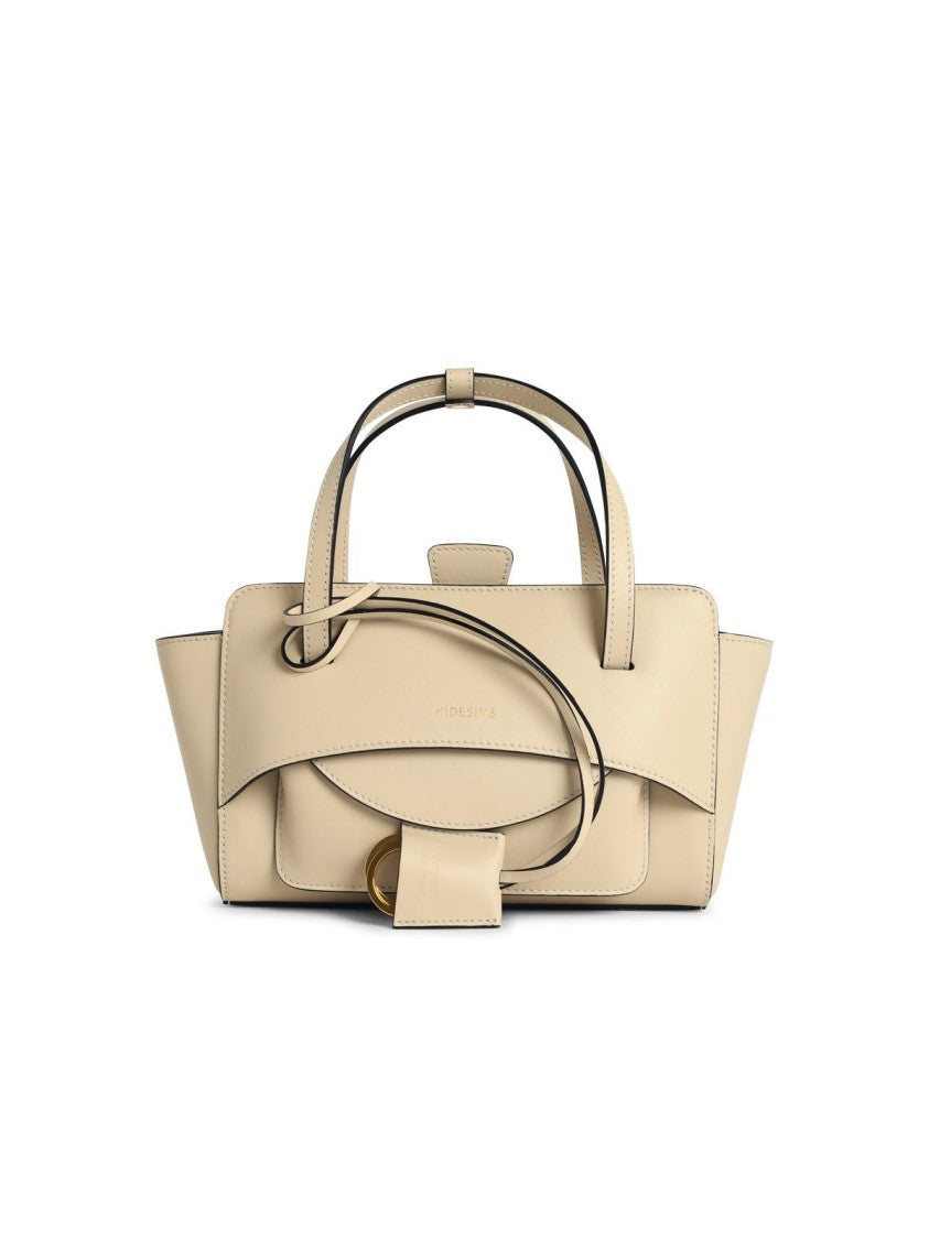 Hidesins Flap S Premiere' Butter-Coloured Leather Bag