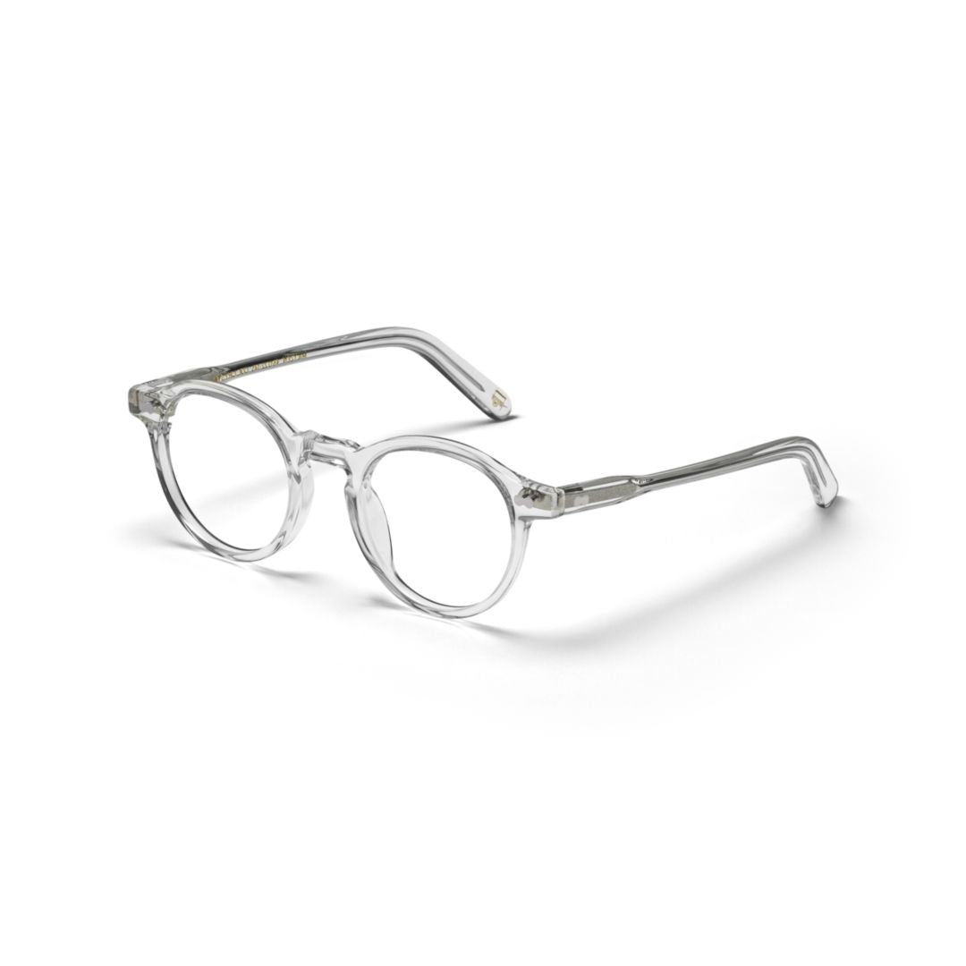 Moscot Or-Mil-O Miltzen Round Frame Glossy Black Acetate Sunglasses