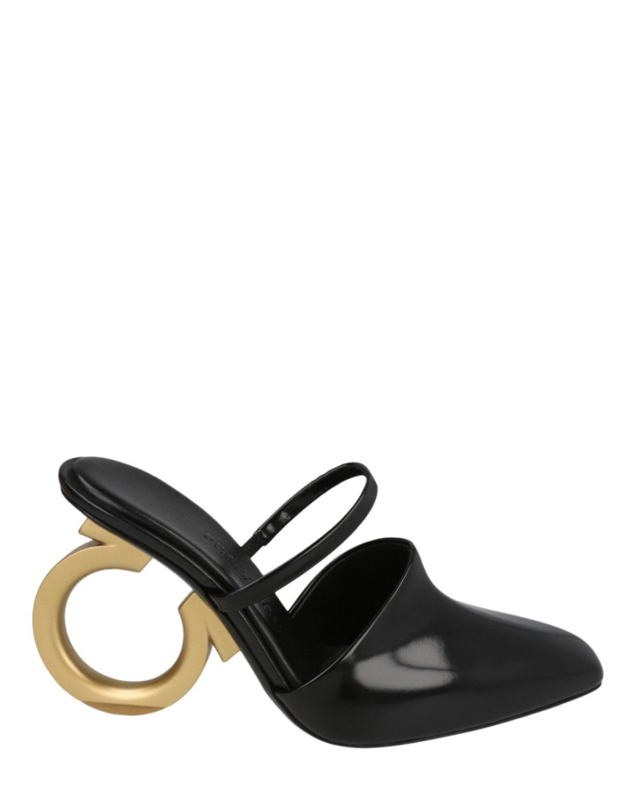 Ferragamo Elina Gancini Mule Heels
