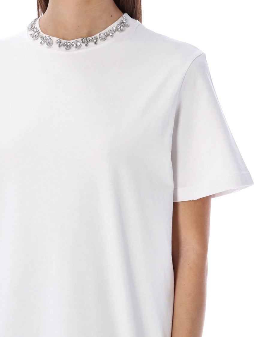Golden Goose Crystal Neck Trim Tshirt