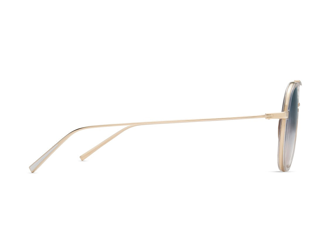 Dita Blue Artoa.79X Gradient Gold Frame Aviator Sunglasses