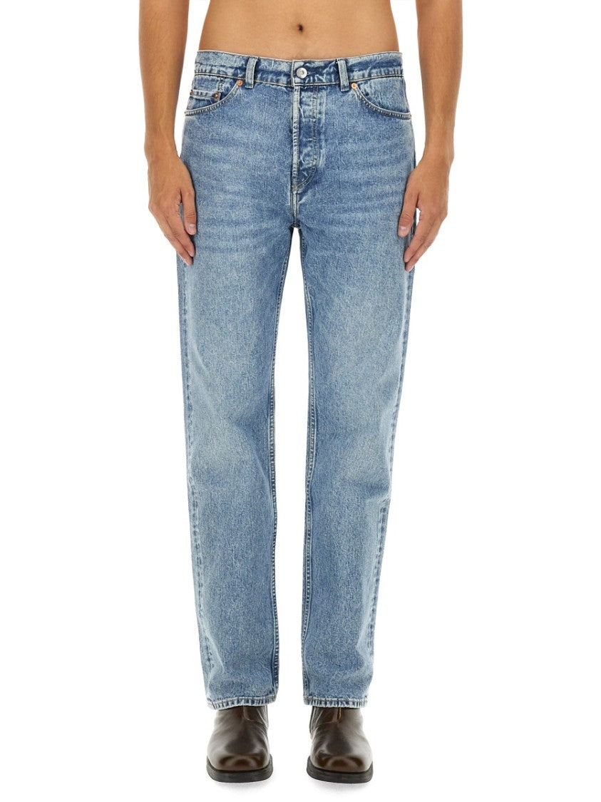 Our Legacy Straight-Leg Denim Jeans With Vintage Wash