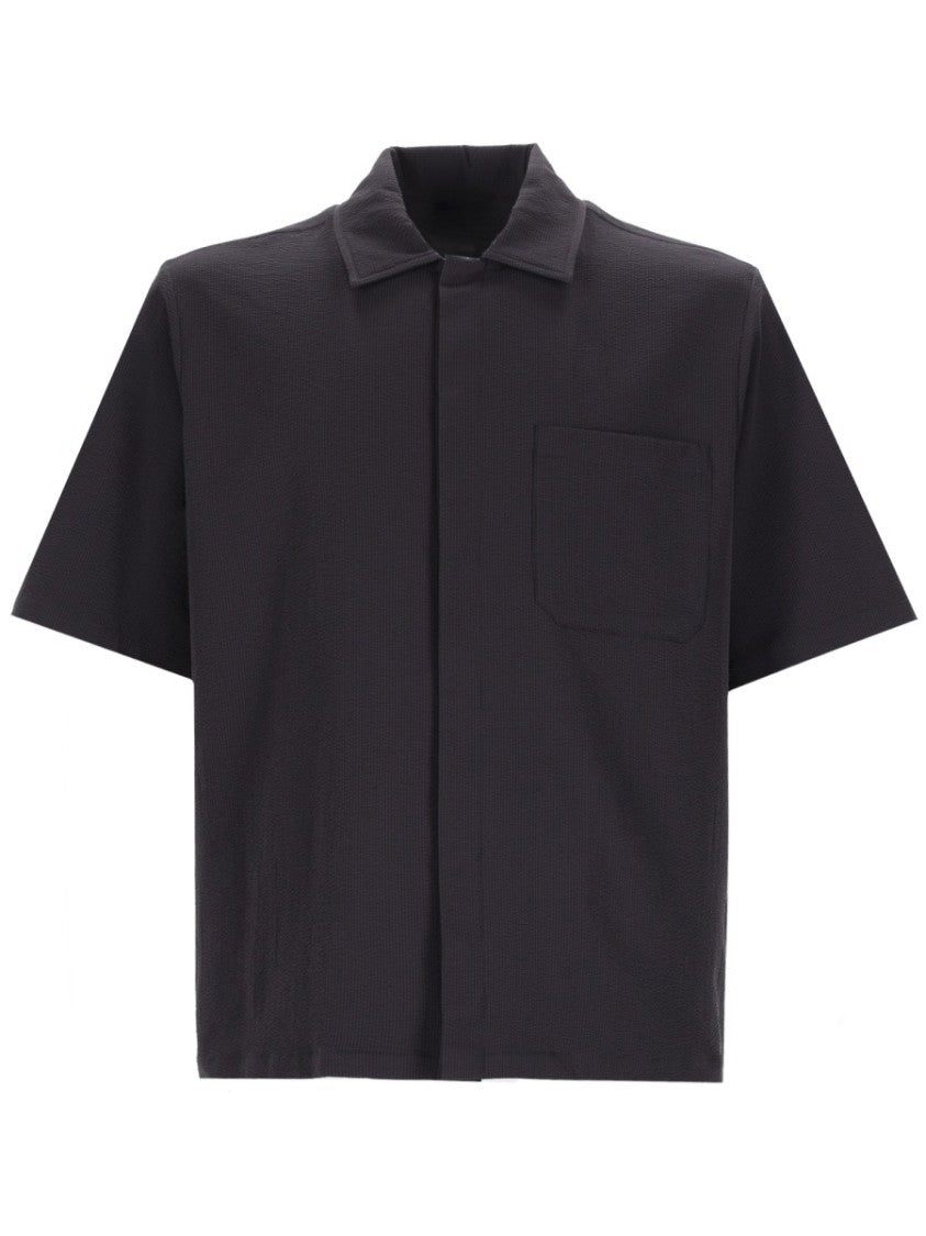 Herno Boxy Cut Concealed Placket Shirt