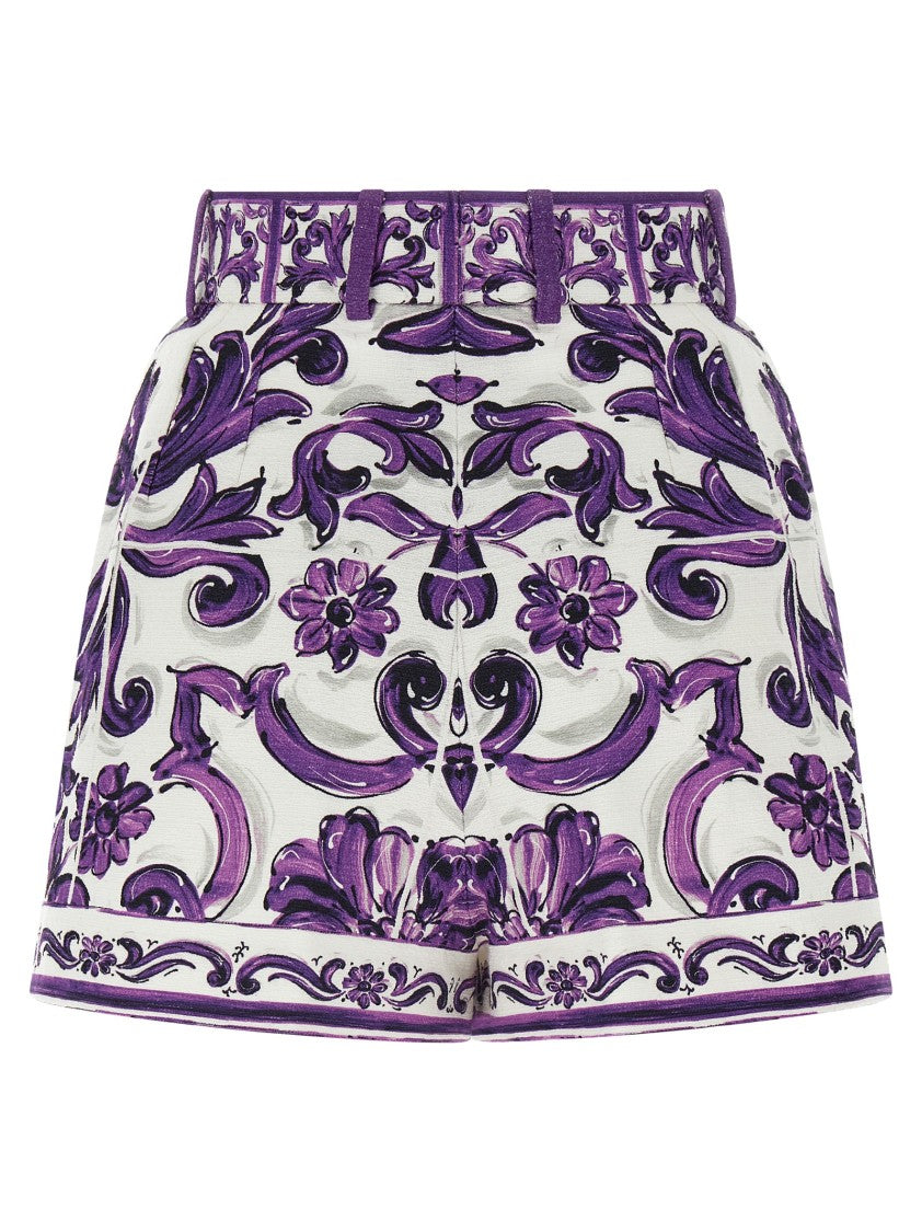Dolce & Gabbana 'Maiolica' Print Bermuda Shorts