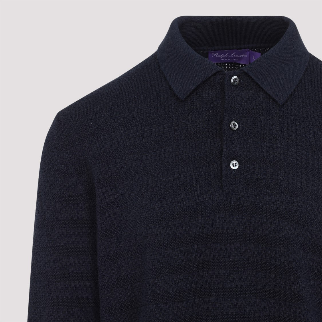 Ralph Lauren X Purple Label Blue Silk Polo