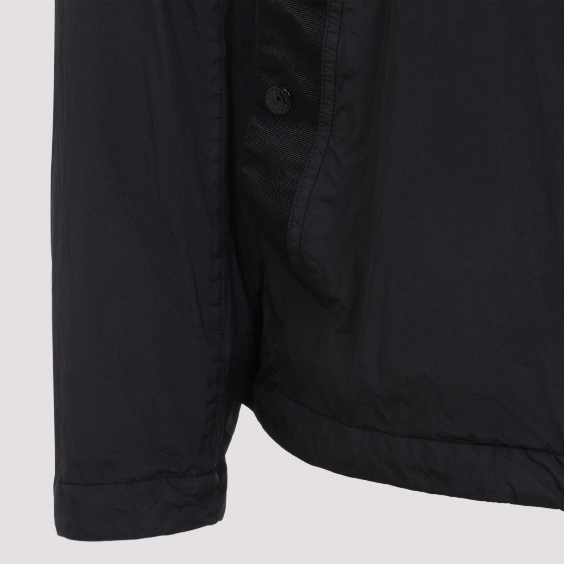 Stone Island Lightweight Black Polyamide Jacket With Hood