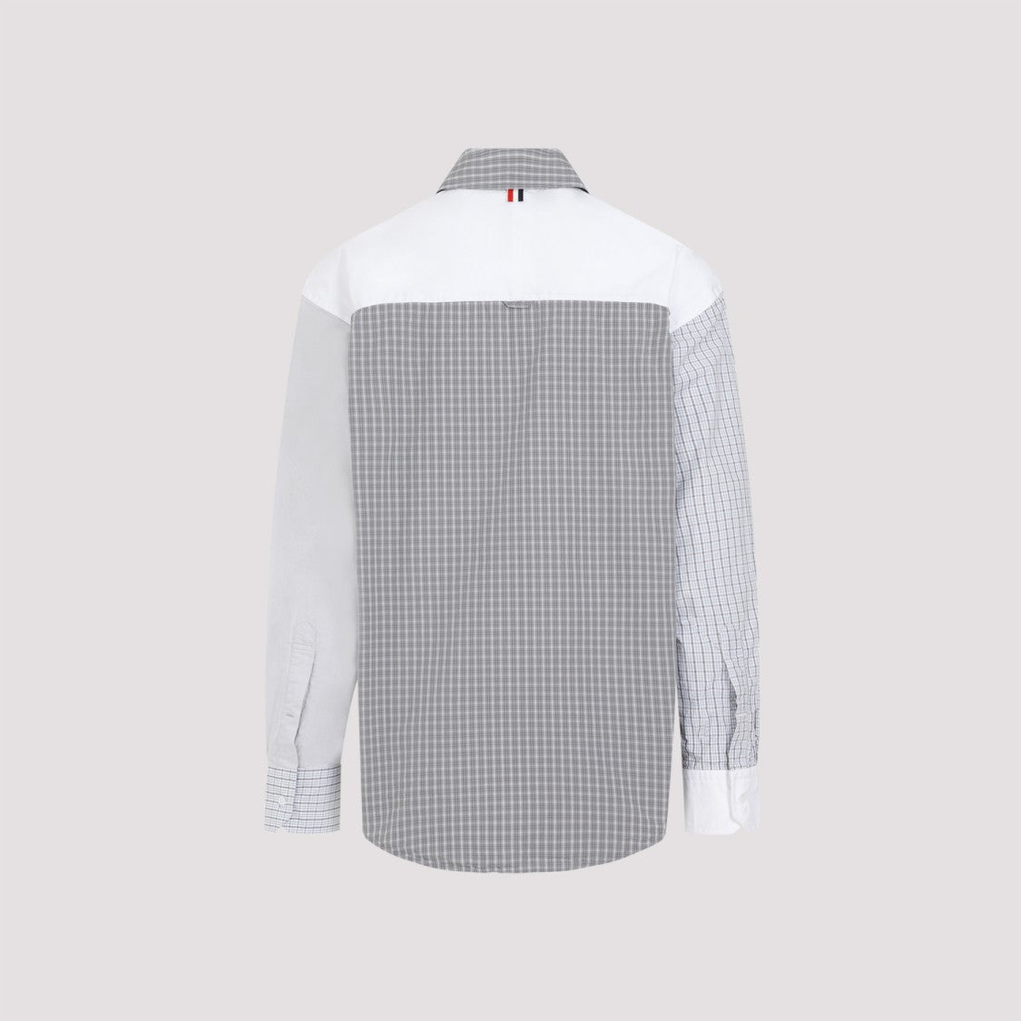 Thom Browne White Cotton Funmix Oversized Long Sleeve Shirt