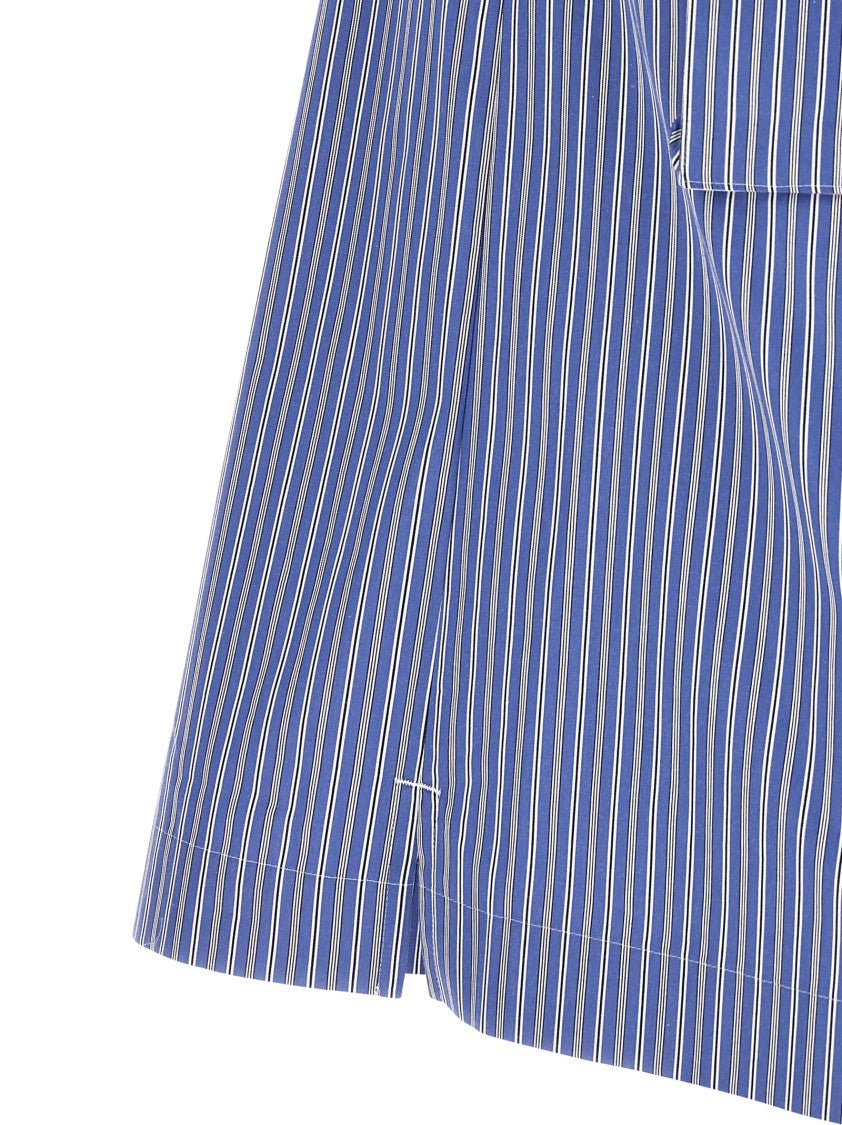 Sacai Vertical Striped Cotton Poplin Shirt