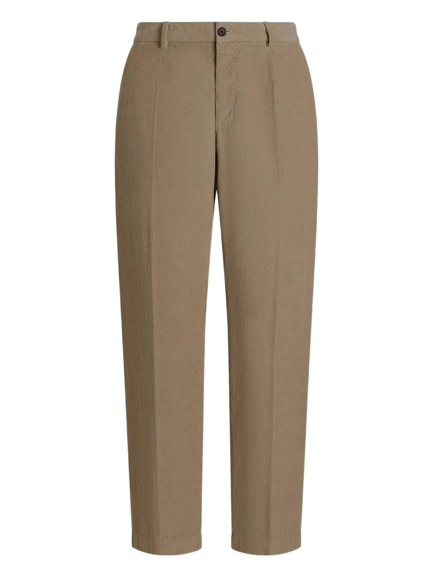 Dolce & Gabbana Relaxed Fit Straight Leg Ribbed Trousers