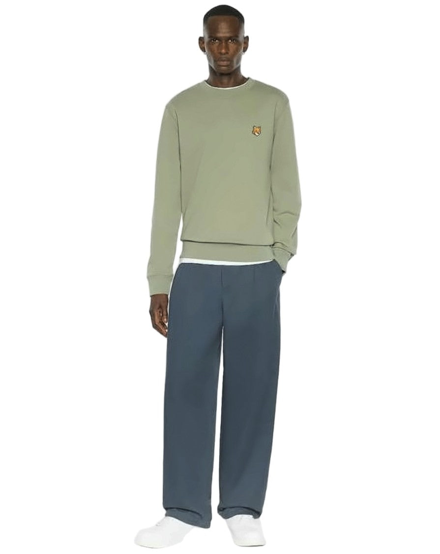Maison Kitsuné Regular-Fit Cotton Sweatshirt With Embroidered Emblem