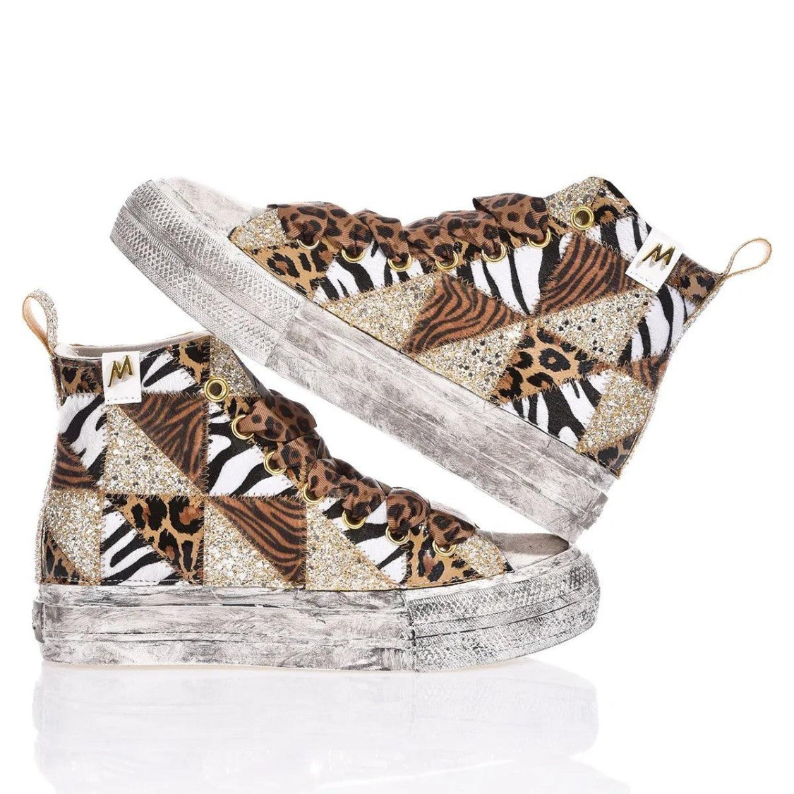 Mimanera Airlines Platform Jungle Patch Sneakers