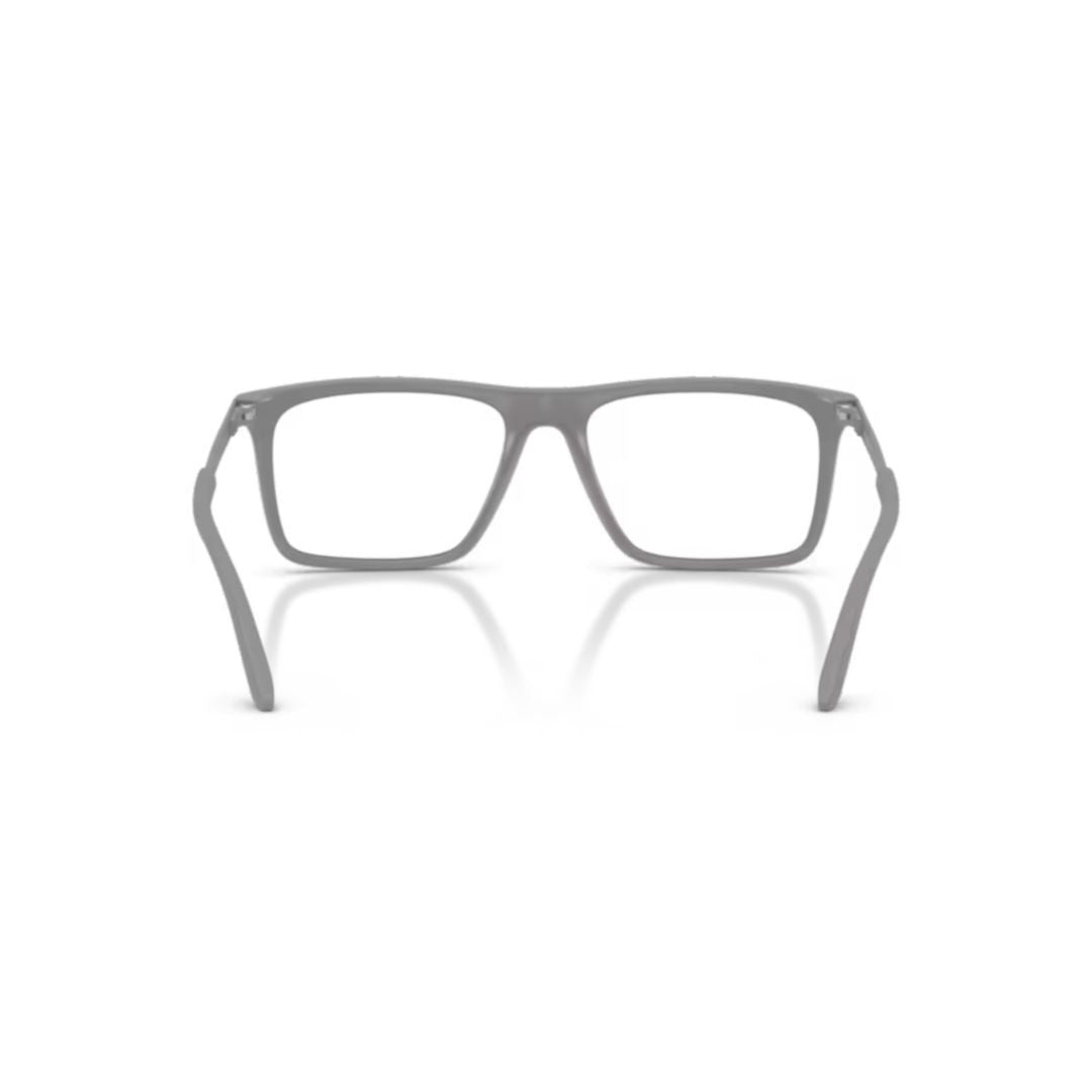 Emporio Armani 3253 Vista Rectangular Grey Eyeglasses With Matte Finish