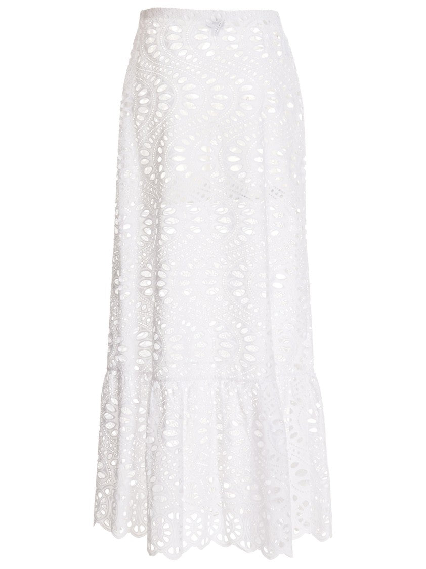 Giambattista Valli Long Cotton Skirt