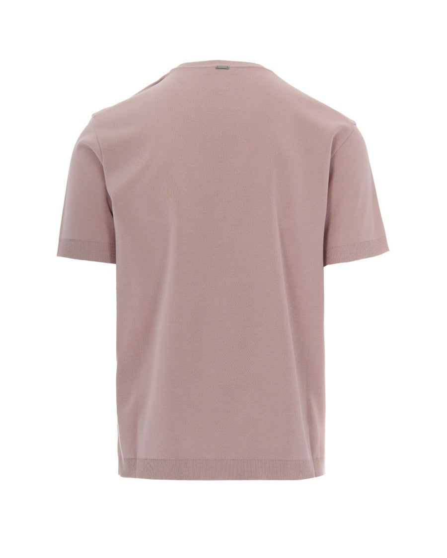 Herno Powder-Color Knit Effect T-Shirt