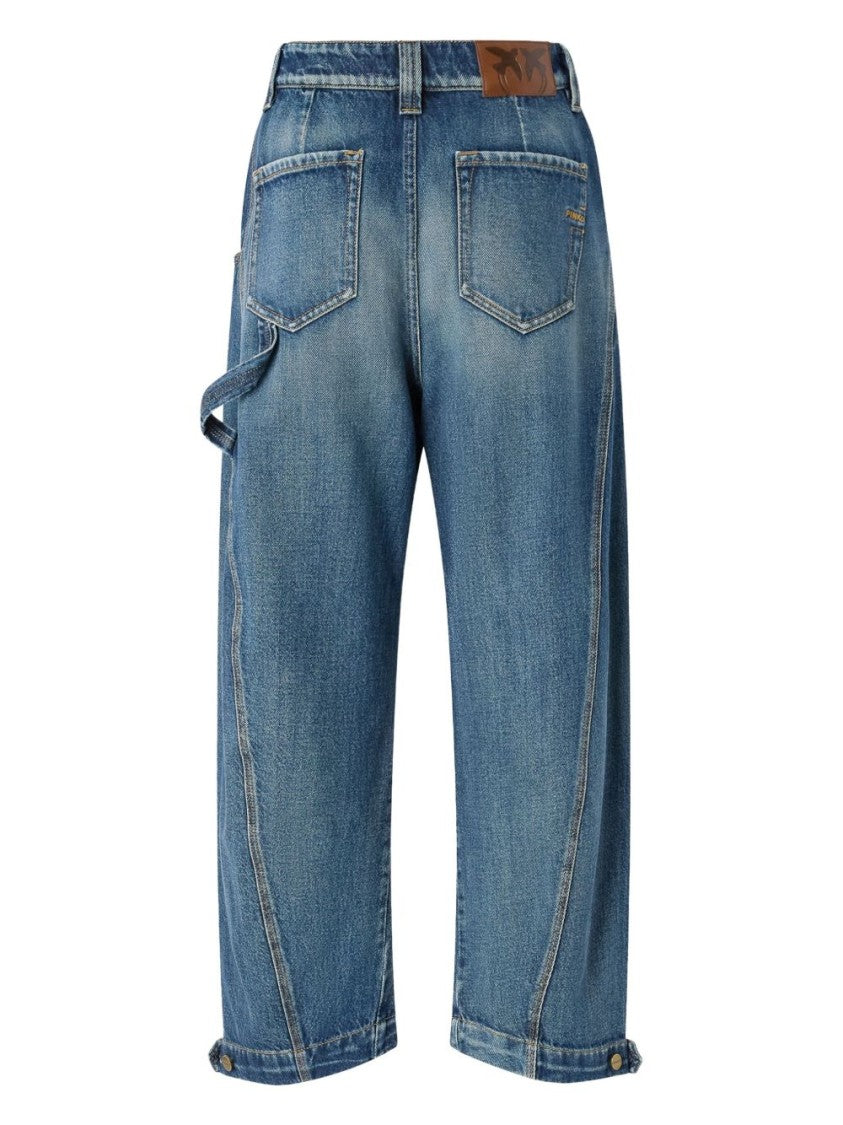 Pinko Mid-Blue Relaxed Fit Jeans