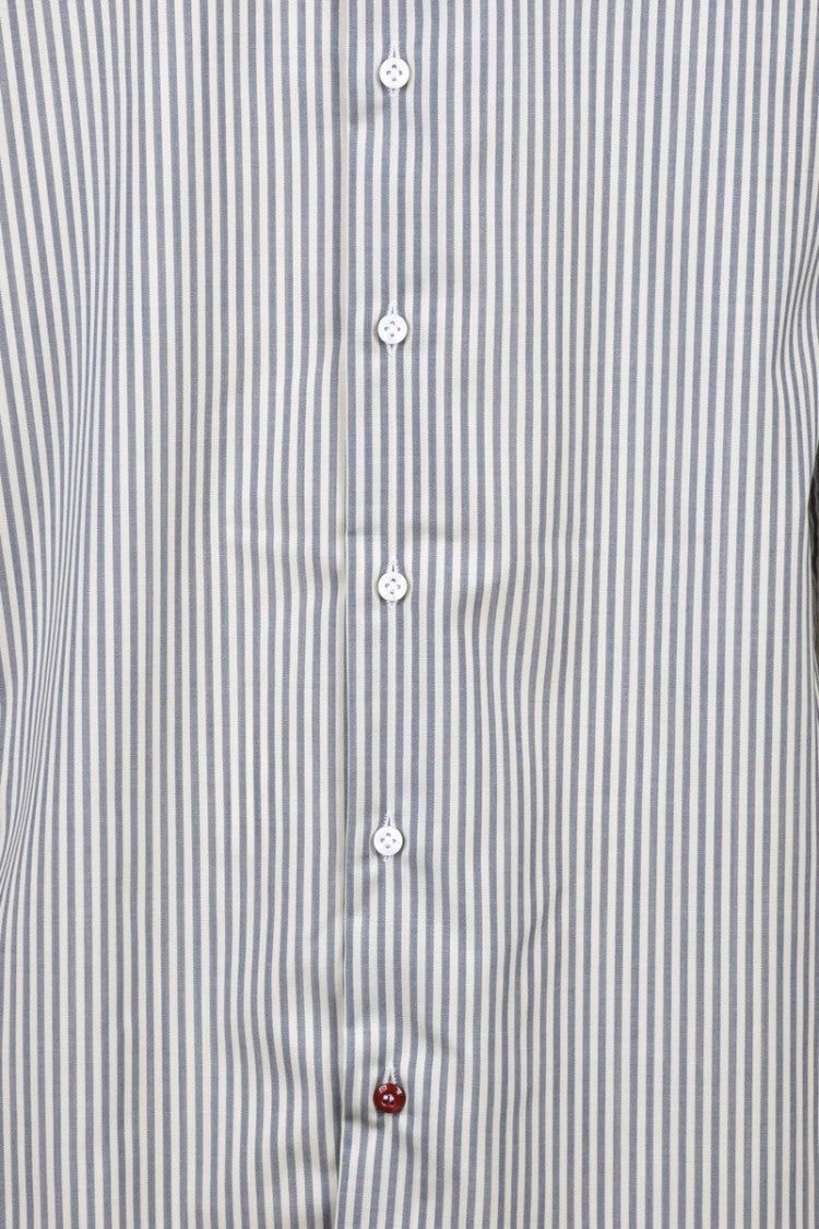 Carrel Wool Shirt - White/Grey