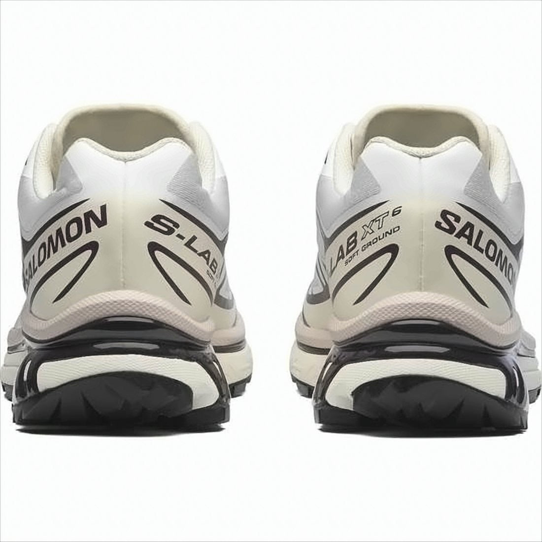 Salomon Technical White Sneakers With Breathable Mesh Upper