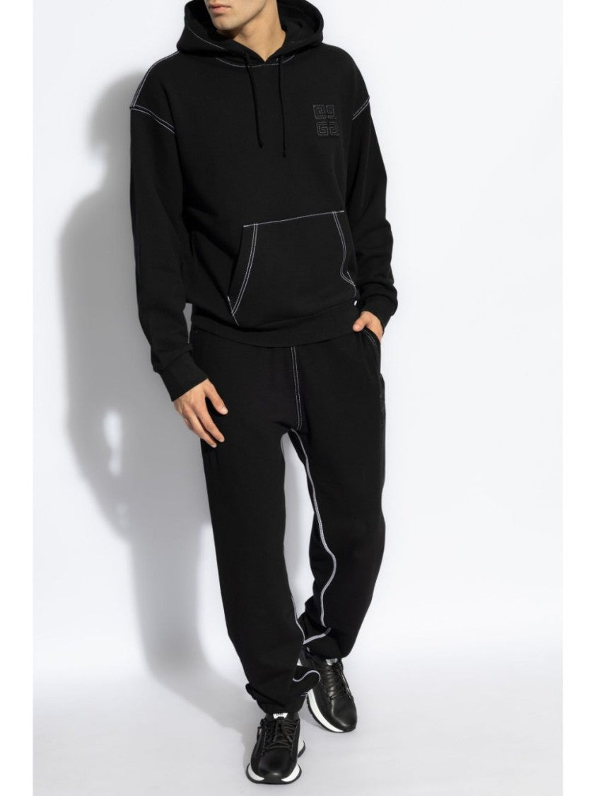 Givenchy Black High Waisted 4G Motif Trousers