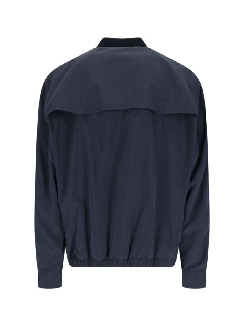 Moncler Genius Nigo Logo Zip Jacket, In Blue Nylon