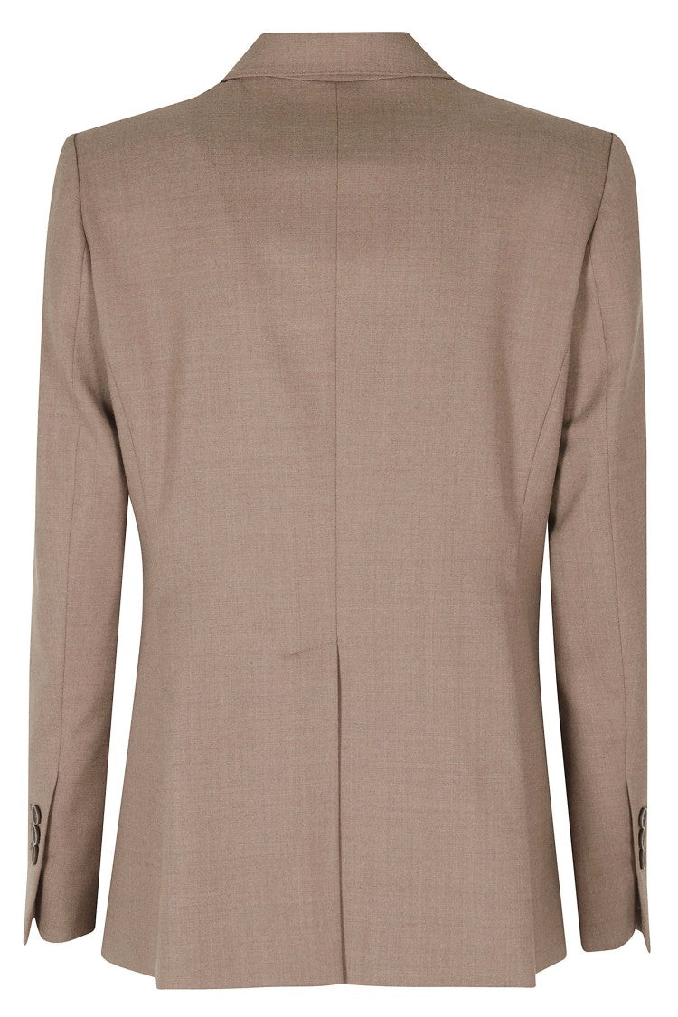 Seventy Mud Double-Breasted Padded Shoulders Wool-Blend Jacket