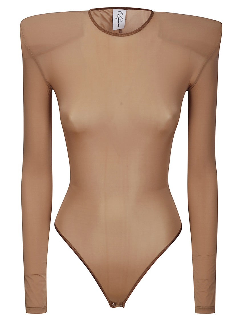 Vaquera Second Skin Crew Neck Bodysuit With Versatile Shoulder Straps
