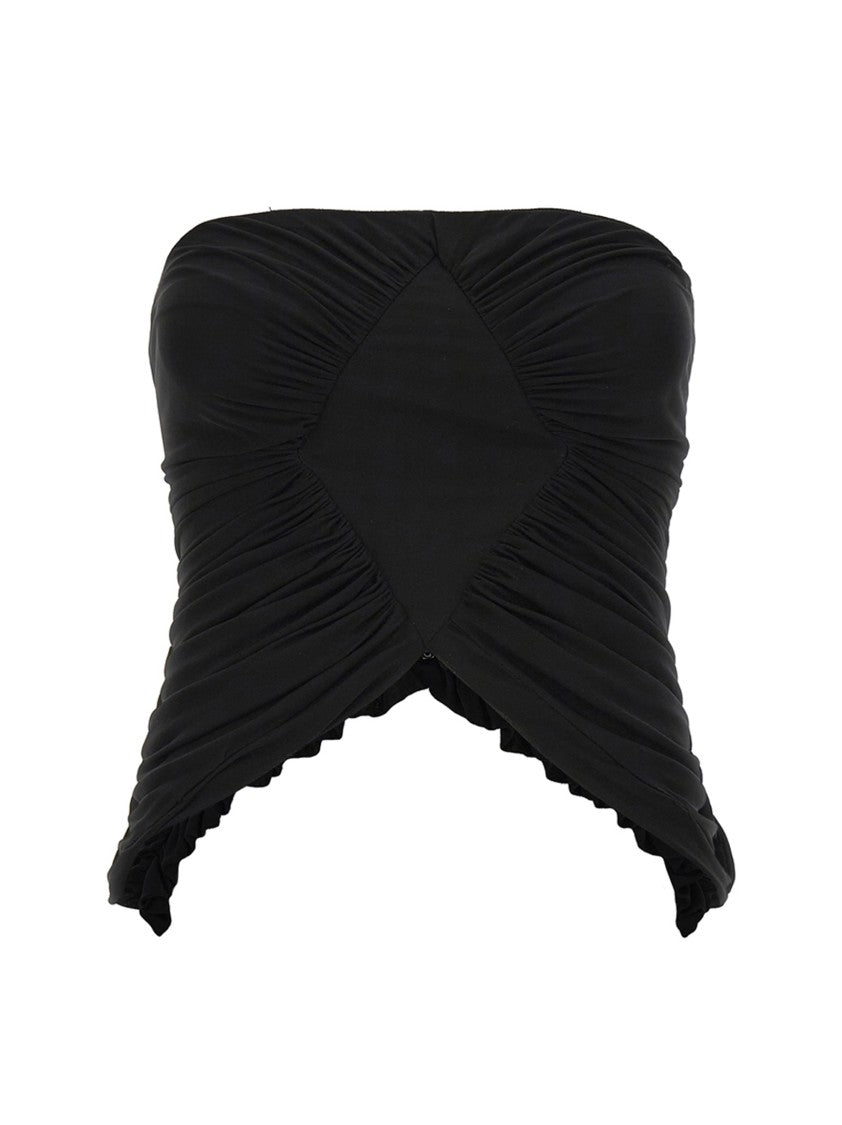 Saint Laurent Jersey Bustier Top