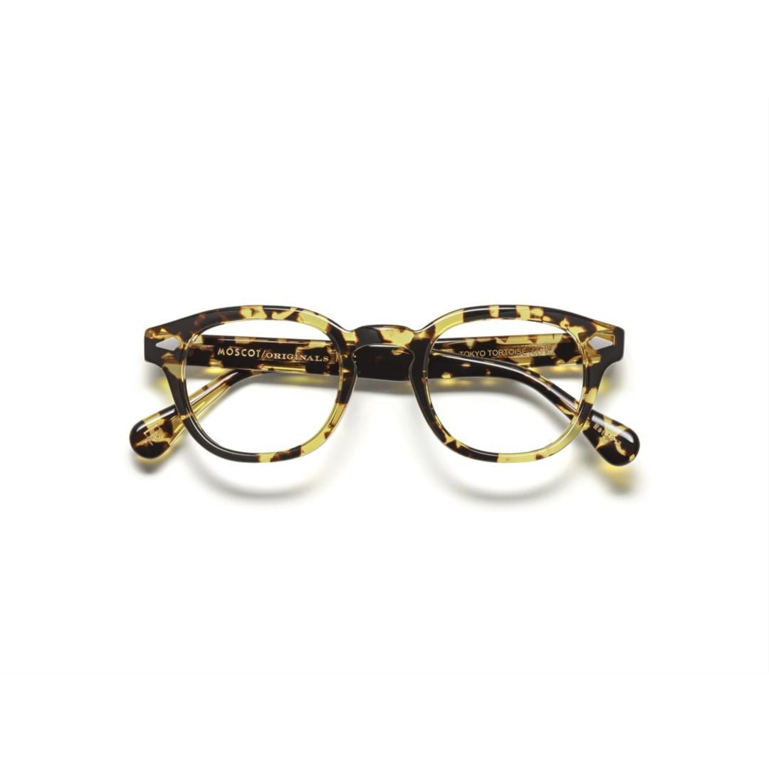 Moscot Or-Lem-O Lemtosh Tortoiseshell Acetate Eyeglasses With Keyhole Bridge