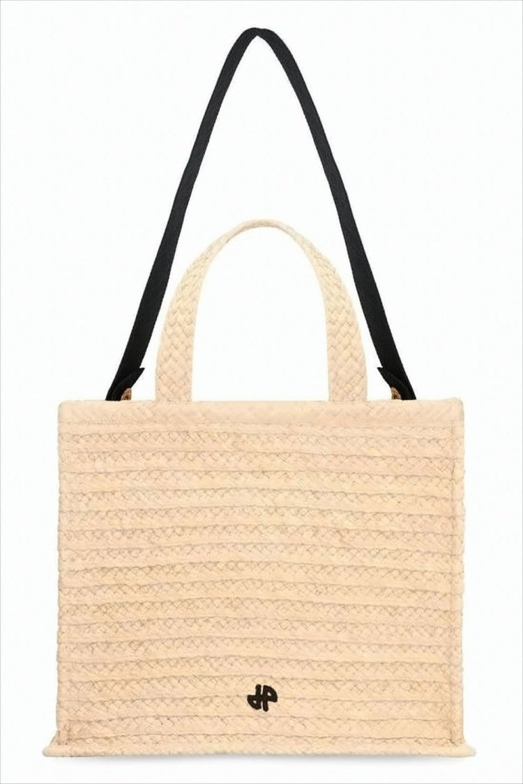 Patou Braided Raffia Tote Bag