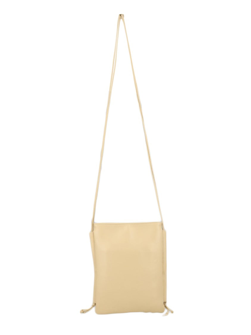 Hereu Neutrals Trena Crossbody Woven Leather Clutch