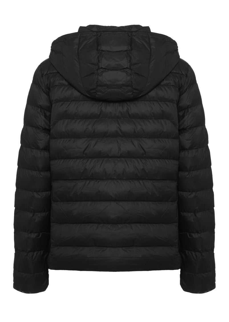 Polo Ralph Lauren Black High Neck Quilted Removable Hood Down Jacket