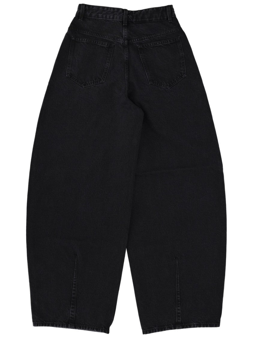 Jacquemus Ovalo Wide-Leg High-Waist Jeans