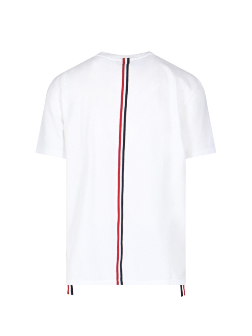 Thom Browne Adjustable Logo T-Shirt – White
