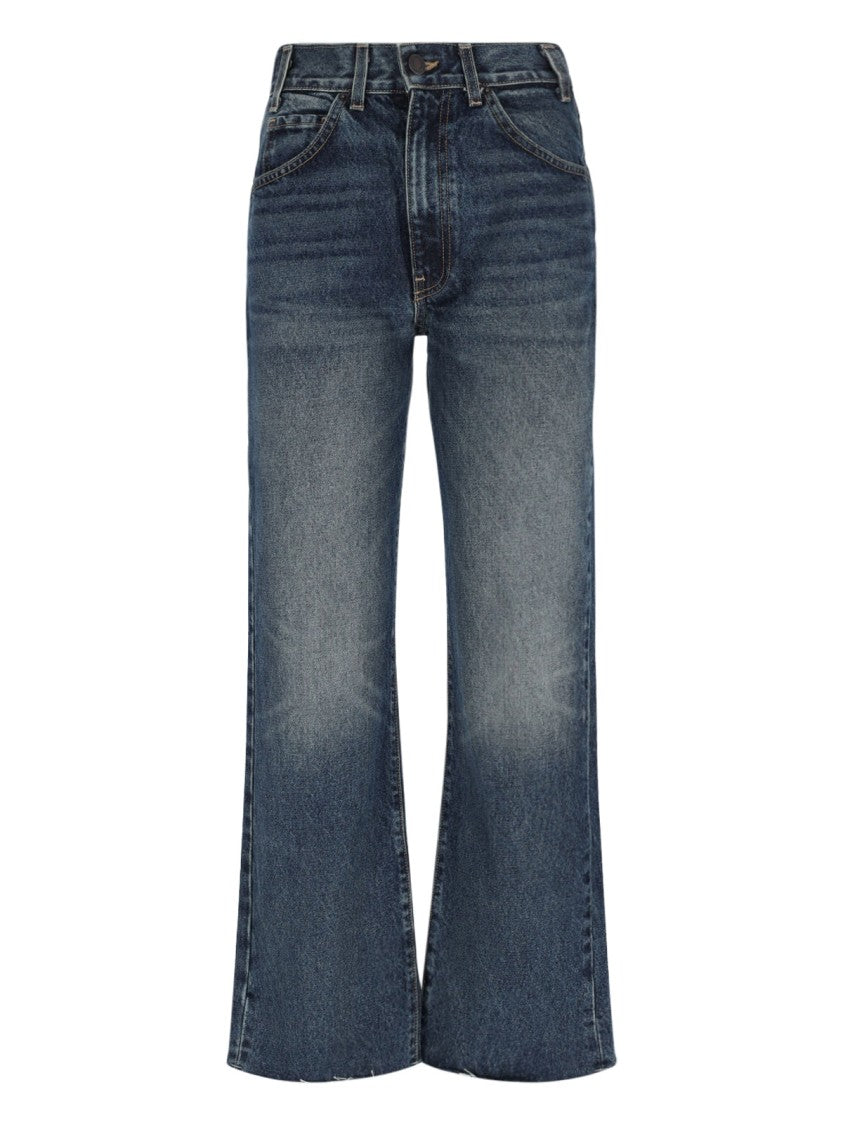Nili Lotan High-Waisted Blue Denim Jeans