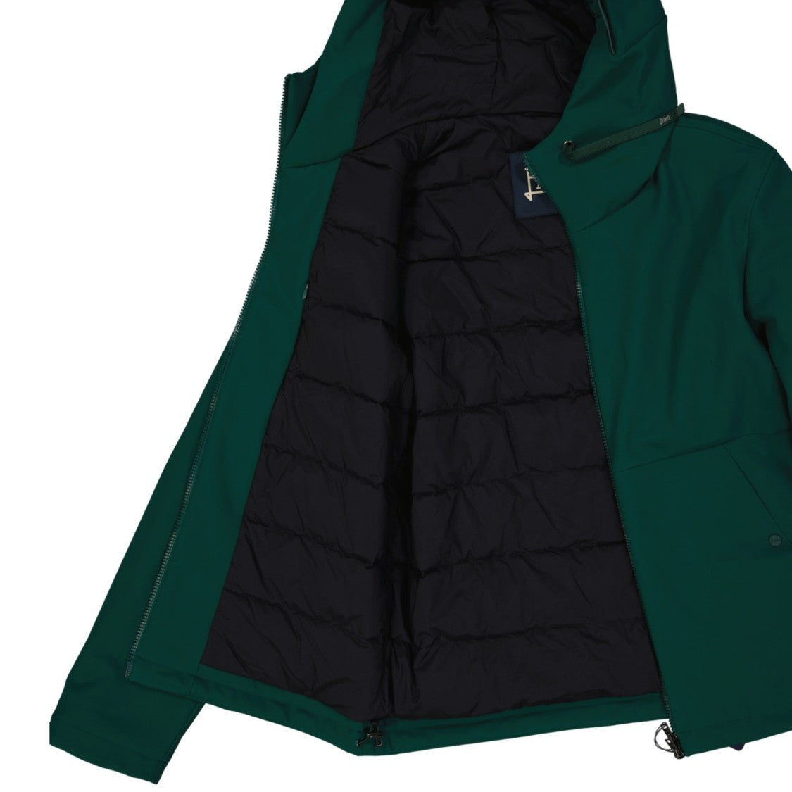 Herno Down Hooded Jacket With Drawstring Hood